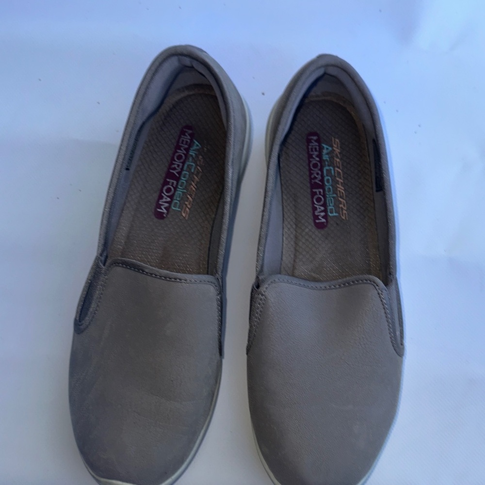 Skechers Slip-On Sneakers in Taupe